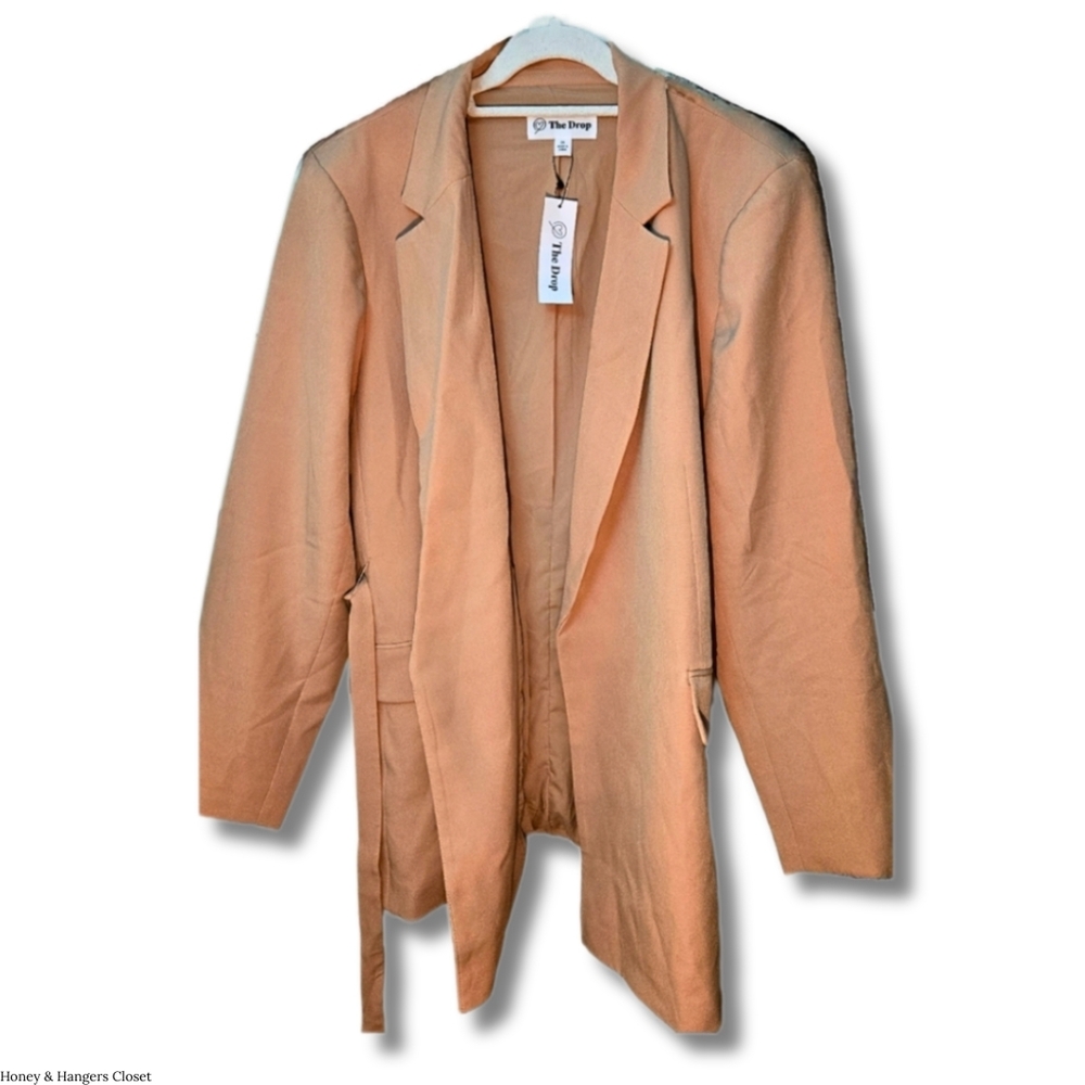 The Drop Cute Tan Blazer With Belt | Size  2XL | NWT